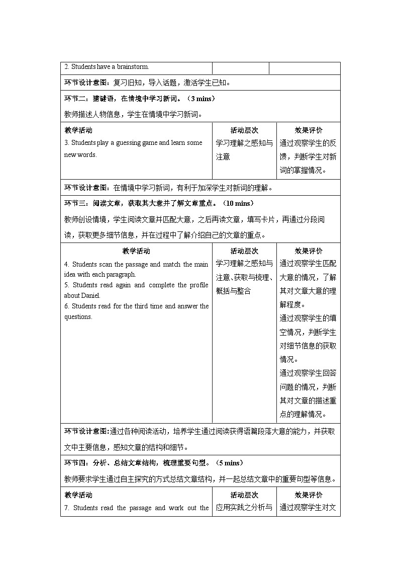 Unit 1 This is me  Task示范课教学设计（牛津译林版七年级上册教案）02