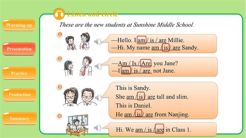 牛津译林版七年级英语上册Unit 1 Grammar示范公开课教学课件03