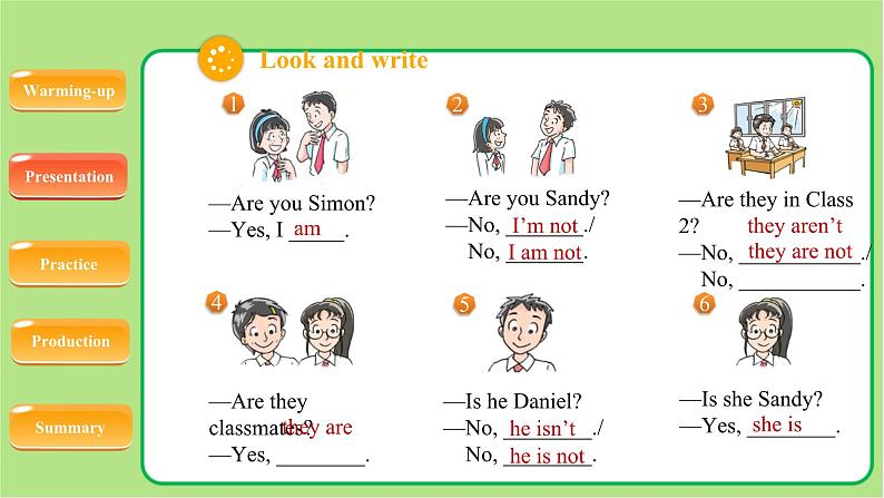 牛津译林版七年级英语上册Unit 1 Grammar示范公开课教学课件08