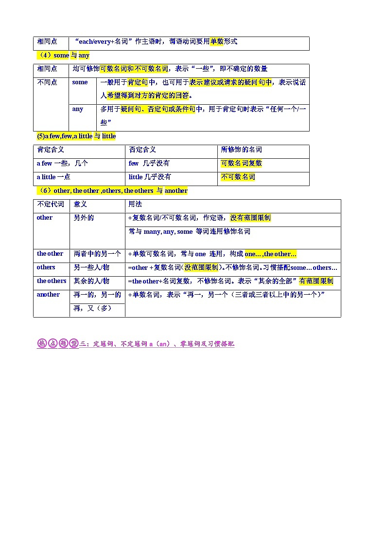2023年中考英语 压轴题01 名词、代词、冠词（习题）第3页