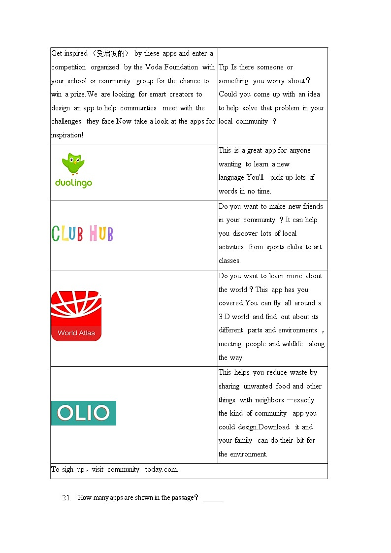 2023年辽宁省大连市普兰店区中考英语一模试卷(含答案解析)03