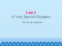 教科版（五四学制）九年级上册Unit 5  A Very Special Olympics教课ppt课件