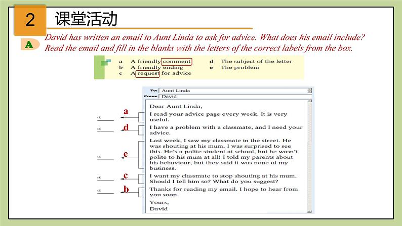 牛津版（深圳&广州）英语九年级上册4.4 Unit 4 Problems and advice Writing（课件）06