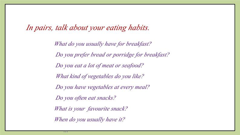 牛津版（深圳&广州）英语九年级上册6.1 Unit 6 Healthy diet Reading（课件）第3页