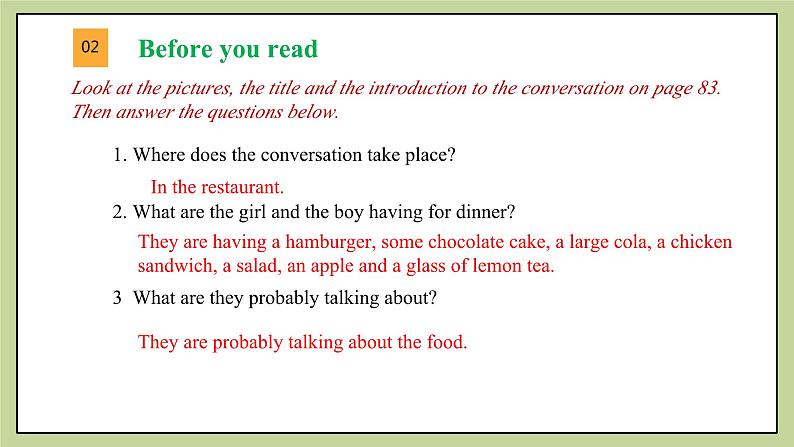 牛津版（深圳&广州）英语九年级上册6.1 Unit 6 Healthy diet Reading（课件）第8页