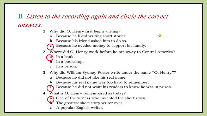 牛津版（深圳&广州）英语九年级上册8.3 Unit 8 Surprise endings Listening and Speaking（课件）06