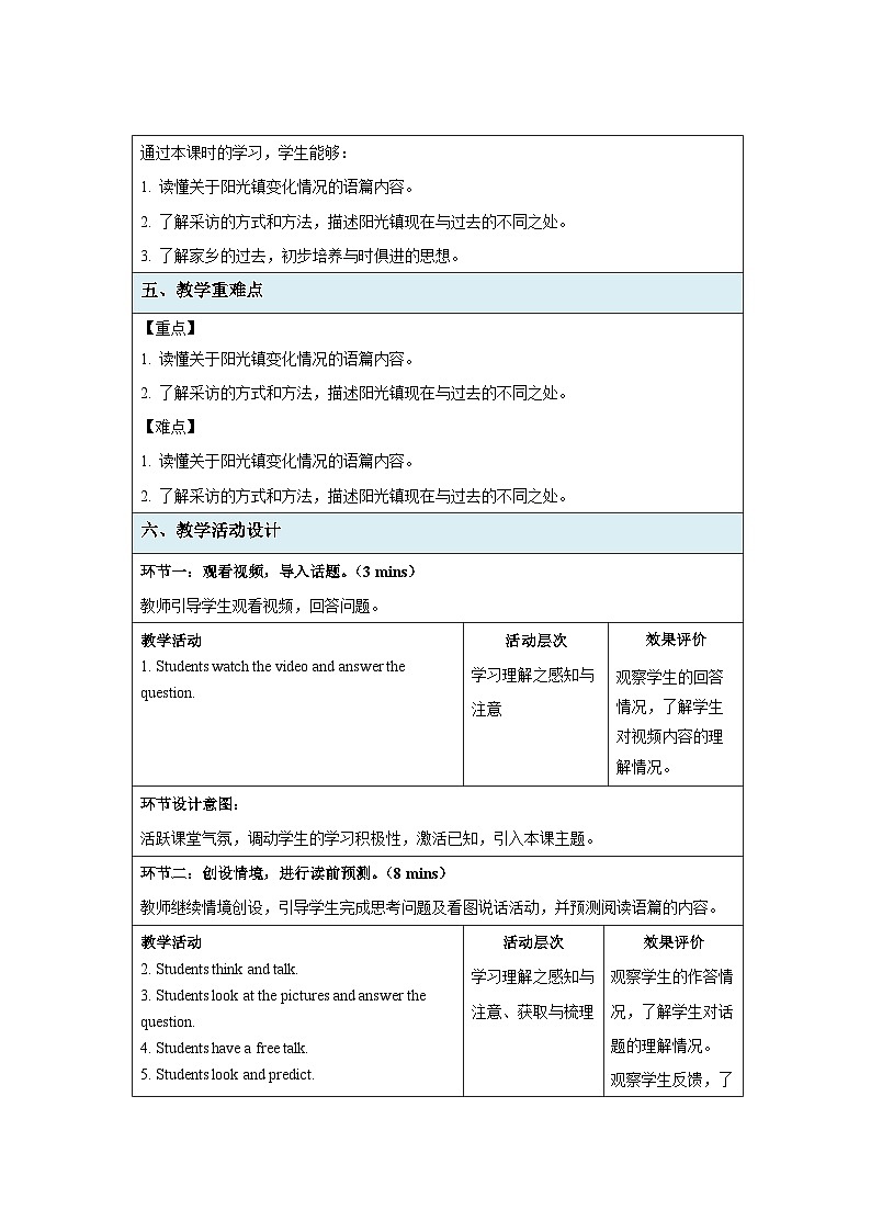 牛津译林版八年级英语下册Unit 1 Past and present  Reading (I) 示范公开课教案第2页