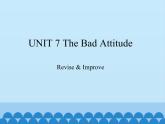 教科版（五四制）英语九年级下册 UNIT 7 The Bad Attitude Revise & Improve    课件