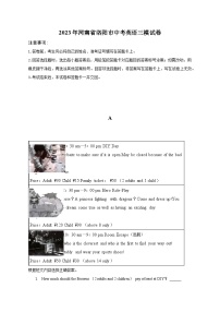 2023年河南省洛阳市中考英语三模试卷