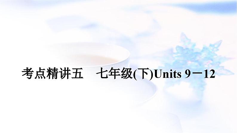 中考英语复习考点精讲五七年级（下)Units9-12基础检测课件第1页