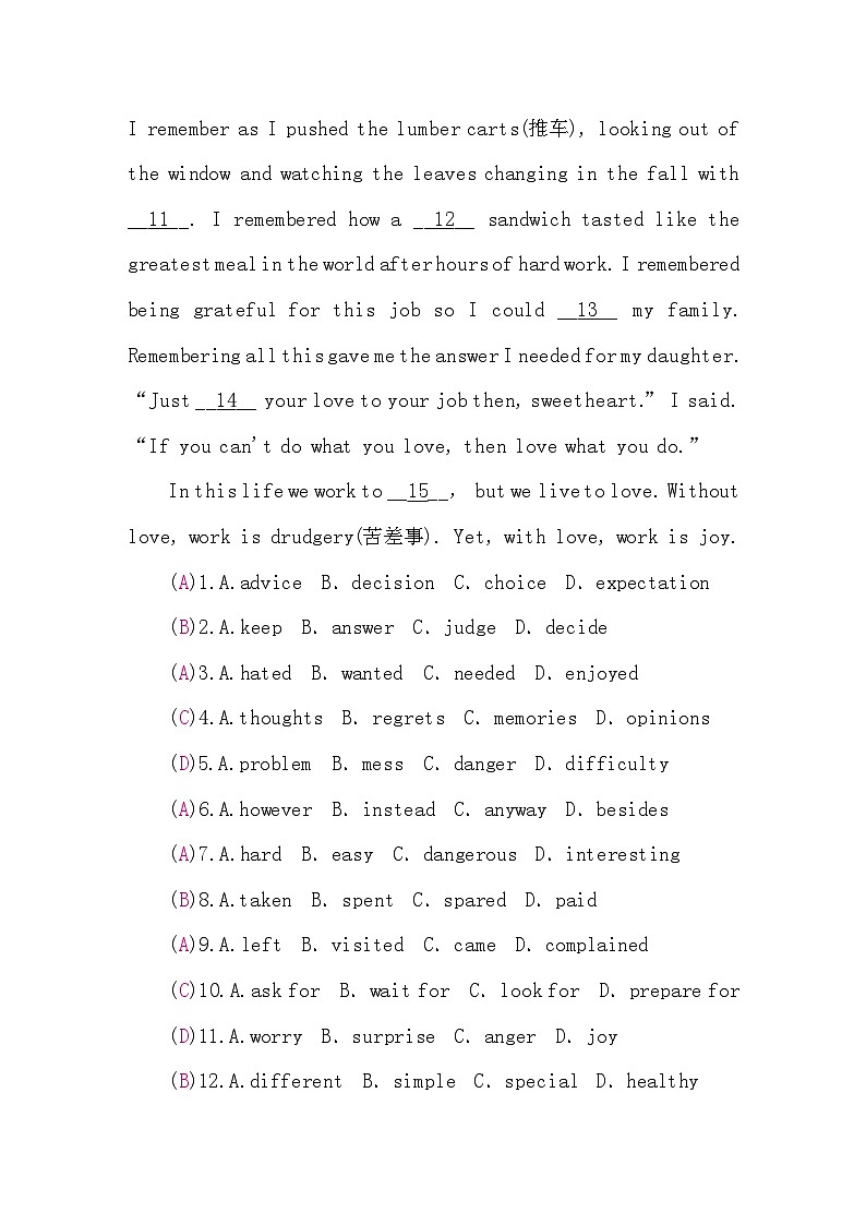 中考英语复习限时练（九年级）含答案第2页