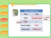 牛津译林版八年级英语上册Unit 2 School life Reading (I) 示范公开课教学课件