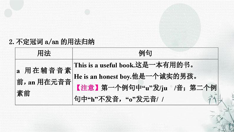 中考英语复习专题突破三冠词教学课件第7页