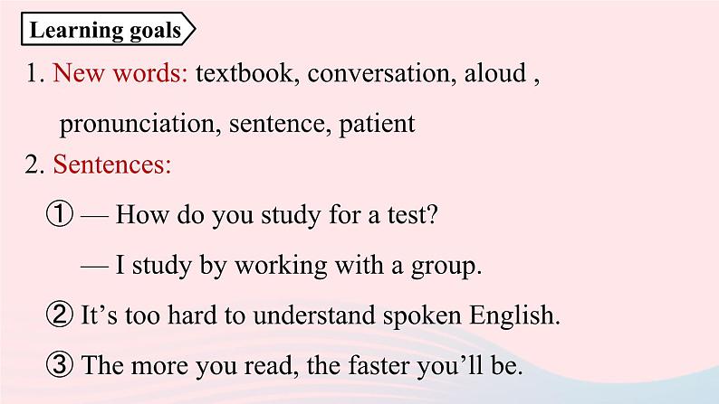 2023九年级英语全册Unit1Howcanwebecomegoodlearners第1课时SectionA1a_2d上课课件新版人教新目标版02