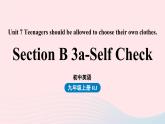2023九年级英语全册Unit7Teenagersshouldbeallowedtochoosetheirownclothes第6课时SectionB3a_SelfCheck上课课件新版人教新目标版