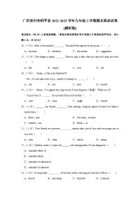 广西贺州市昭平县2022-2023学年九年级上学期期末英语试卷+