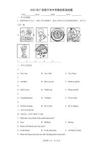【中考冲刺】2023年广西南宁市中考模拟英语试卷 (附答案)