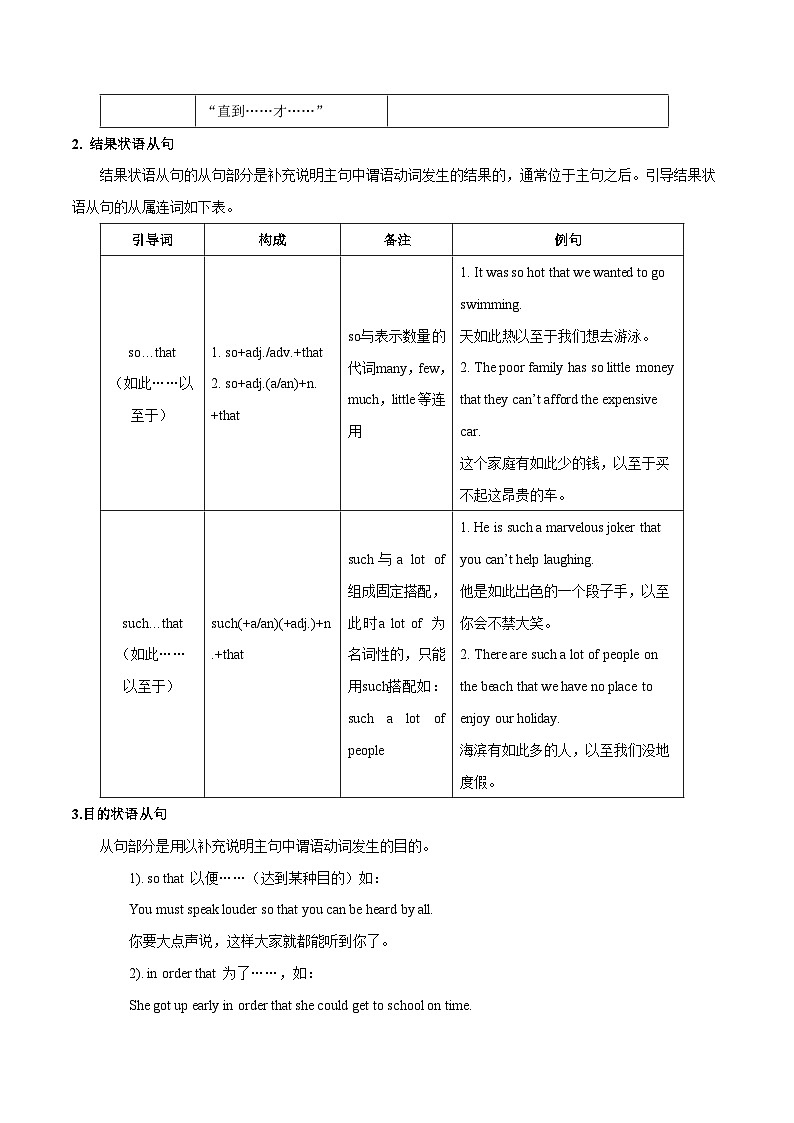 突破15 状语从句-2023年中考英语一轮复习语法知识专项突破(通用版)第3页