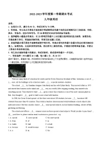 广东省茂名市2022-2023学年九年级上学期期末英语试题（含答案）