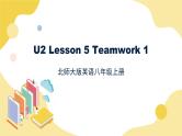 北师大版英语8年级上册 U2 Lesson 5 Teamwork 1 PPT课件