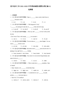 四川达州三年（2021-2023）中考英语真题分题型分类汇编-01选择题