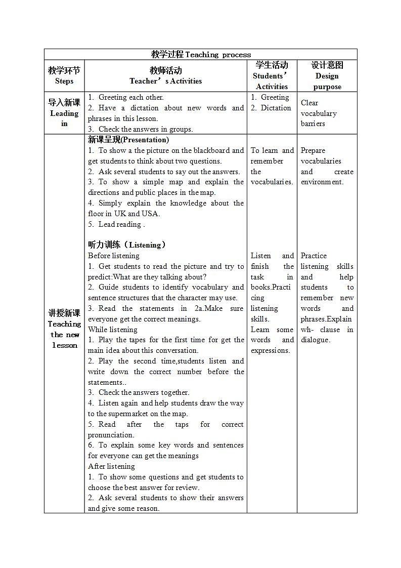 【核心素养目标】人教版初中英语九年级全册 Unit 3 Could you please tell me where the restrooms are SectionA 2a-2d.教案第2页
