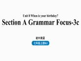 人教新目标七年级英语上册--Unit8第二课时（Section A Grammar Focus-3c）（精品课件）