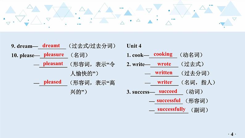 中考英语教材知识梳理—牛津译林版八年级下册 Units 3_4课件PPT05