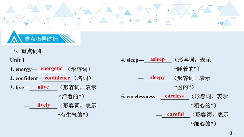 中考英语教材知识梳理—牛津译林版九年级上册 Units 1_2课件PPT第4页