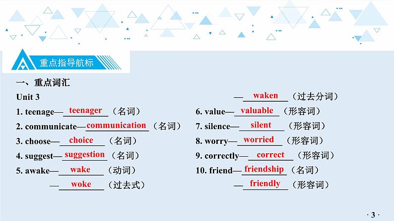 中考英语教材知识梳理—牛津译林版九年级上册 Units 3_4课件PPT04