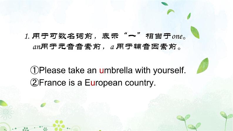 2023年中考英语语法专项复习课件——冠词第7页