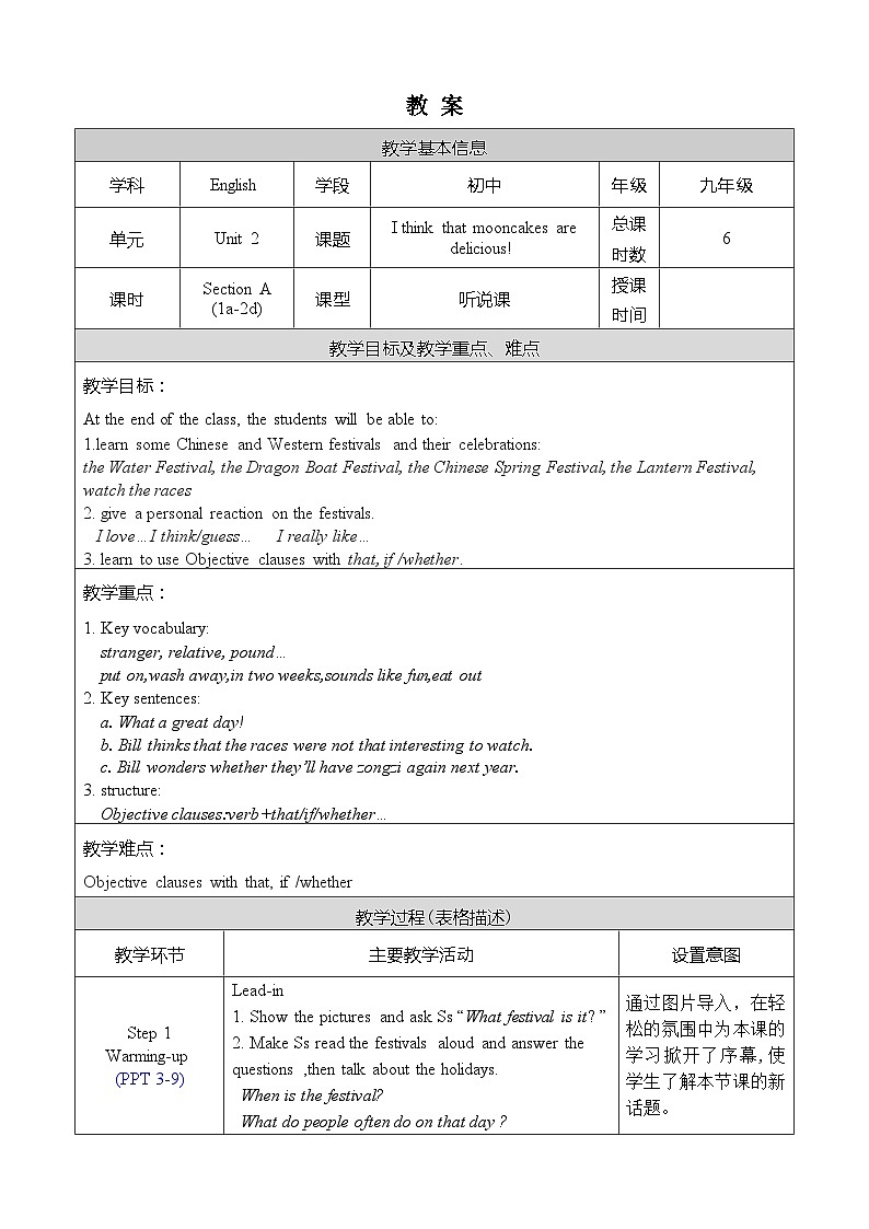 Unit 2 Section A 1a-2d第1页