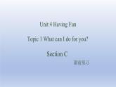 Unit 4 Having fun Topic 1 What can I do for you？Section C2-2022-2023学年初中英语仁爱版七年级上册同步课件