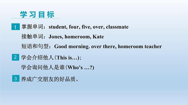 Unit 1 School and friends Lesson 2 Teachers and Students-2022-2023学年初中英语冀教版七年级上册同步课件第2页