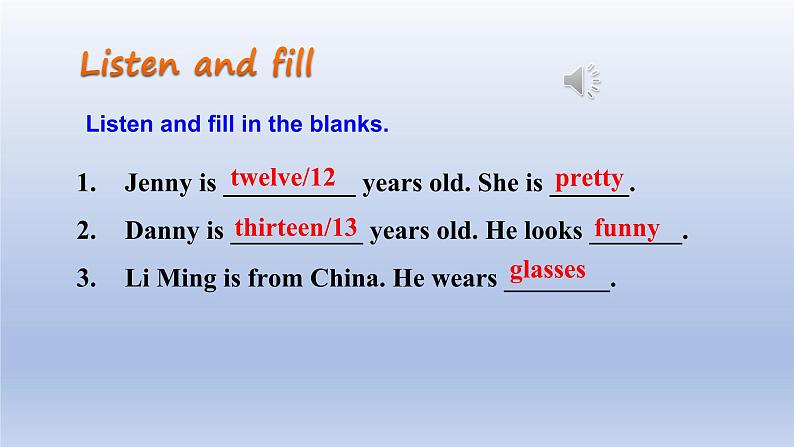 Unit 3 Body Parts and Feelings Lesson 18 We All Look Different-2022-2023学年初中英语冀教版七年级上册同步课件第8页