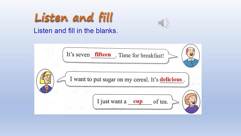 Unit 4 Food and Restaurants Lesson 19 Time for Breakfast! -2022-2023学年初中英语冀教版七年级上册同步课件07