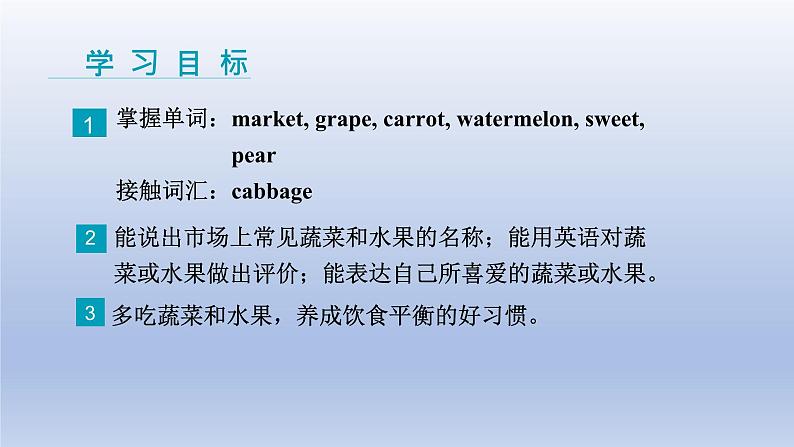 Unit 4 Food and Restaurants Lesson 21 At the Market -2022-2023学年初中英语冀教版七年级上册同步课件02