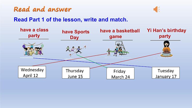 Unit 7 Days and Months Lesson 39 A Class Calendar-2022-2023学年初中英语冀教版七年级上册同步课件08