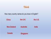Unit 8 Countries around the world Lesson 48 English-Speaking Countries-2022-2023学年初中英语冀教版七年级上册同步课件