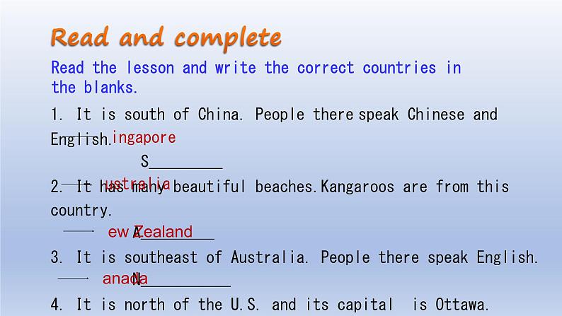 Unit 8 Countries around the world Lesson 48 English-Speaking Countries-2022-2023学年初中英语冀教版七年级上册同步课件07