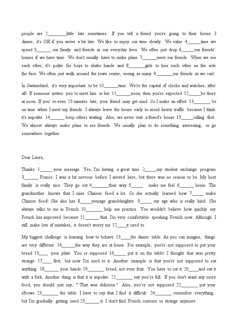 Unit 10基础知识默写2023-2024学年人教版九年级英语全册02