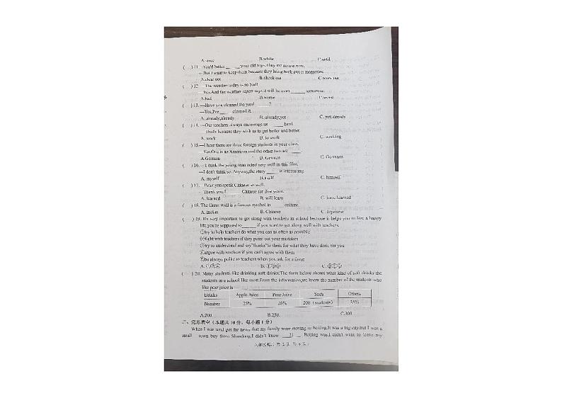 黑龙江省哈尔滨市巴彦县2022-2023学年八年级下学期期末英语试卷02