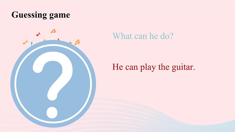 Unit1 Can you play the guitar第2课时SectionA Grammar Focus-3c课件（人教新目标版）04