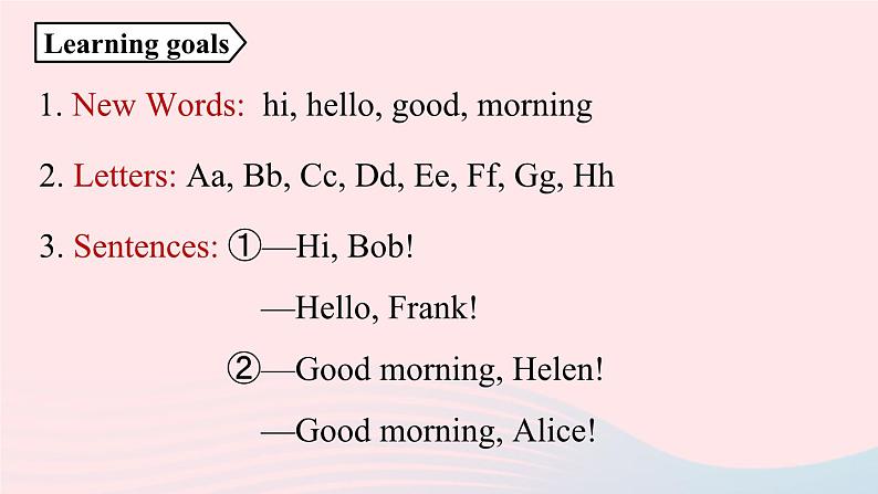 Starter Unit1 Good morning第一课时1a-2e课件（人教新目标版）第2页