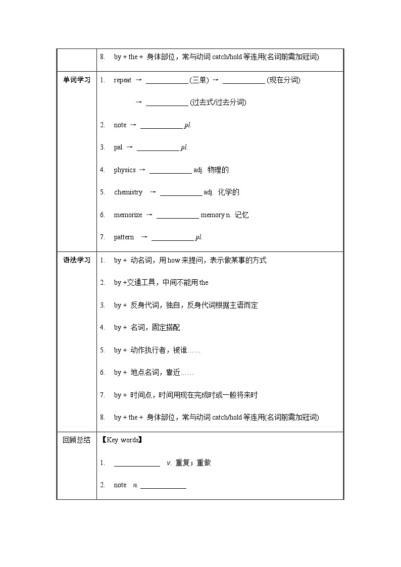Unit 1 第3课时 Section A  (Grammar Focus-4c)（导学案+教学设计）-2023-2024学年九年级英语全一册同步备课系列（人教版）03