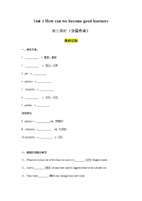 人教新目标 (Go for it) 版九年级全册Unit 1 How can we become good learners.Section A精品第3课时同步练习题