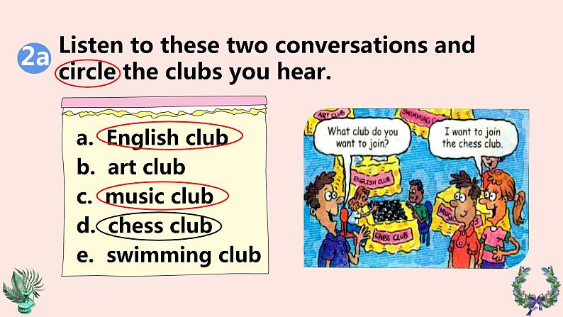 人教新目标Go For It七年级英语下册 Unit1 Can you play the guitarSectionA 2a-2d课件PPT04