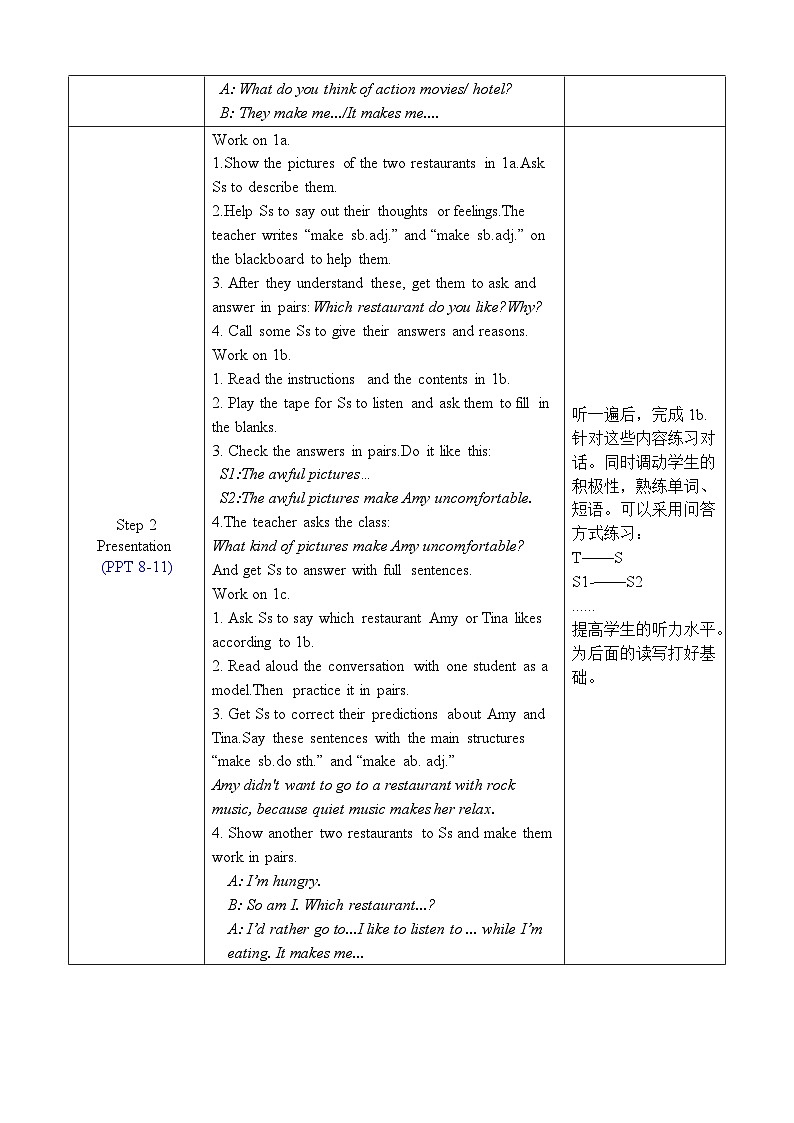 人教新目标(Go+for+it)版英语九年级下册：Unit 11 Sad movies make me cry. 单元表格式教案（6课时）02