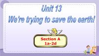 人教新目标 (Go for it) 版九年级全册Unit 13 We’re trying to save the earth!Section A评优课ppt课件