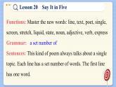 冀教版英语九年级Lesson 20  Say It in Five（课件PPT）
